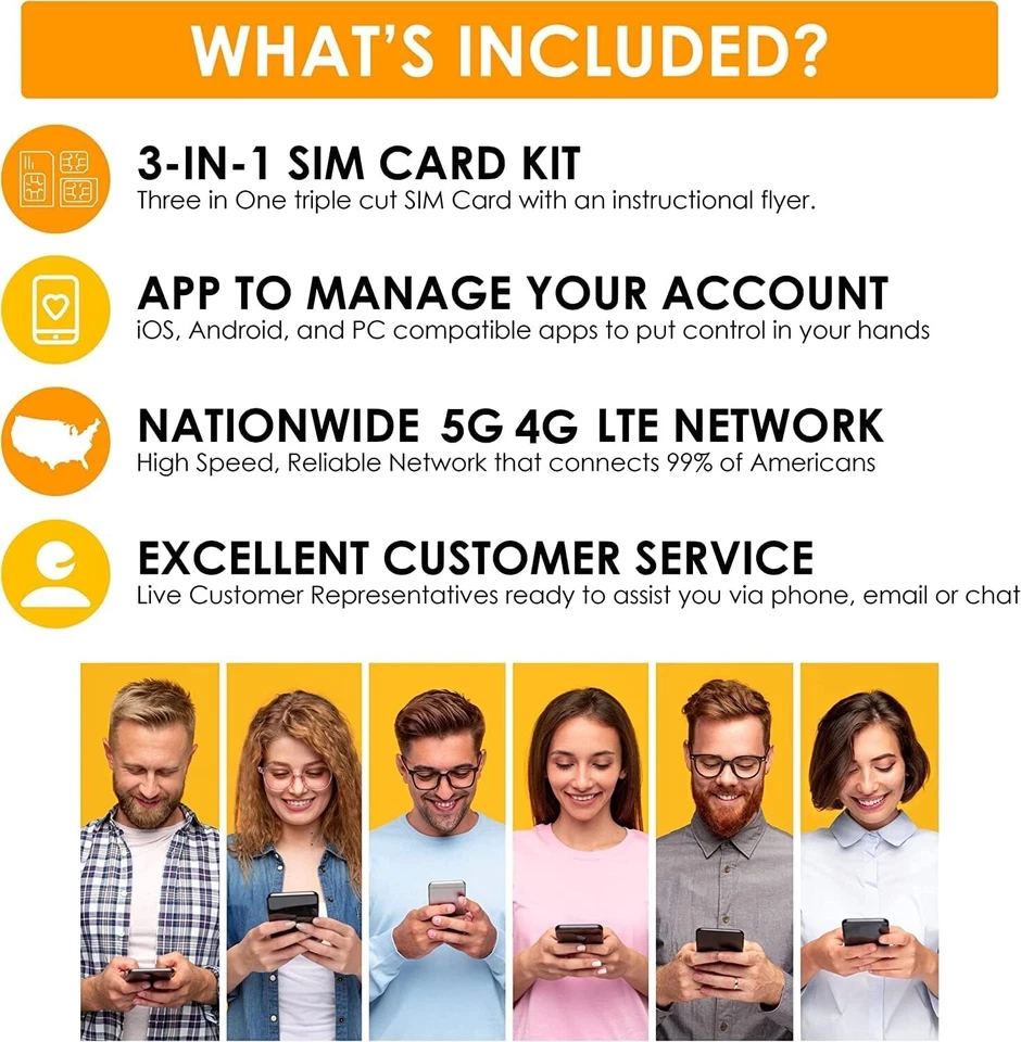 NEW SpeedTalk Smartwatch Micro Nano SIM Card Kit 5G 4G LTE Kids Smart Watch GPS - Image 4 of 4