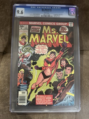 Ms. Marvel #1 CGC 9.6 White Pages Carol Danvers 1st Solo Title Marvel Key