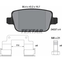 Textar 2453702 Bremsbelagsatz FüR Volvo Land Rover Freelander 2 2 Van V70 S80