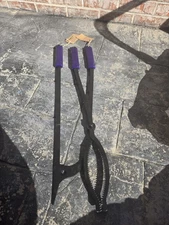 Heavy Duty Fire Tong Set 28" Poker & Log Grabber~Fireplace Camping~Rustproof~NWT