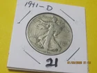 1941  d 50C Walking Liberty Half Dollar