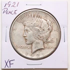 1921 $1 Peace Silver Dollar in XF Condition #RK202