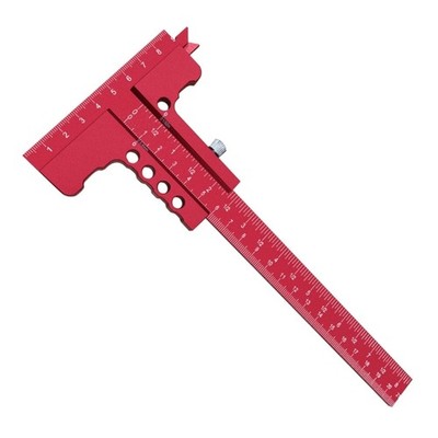 Aluminum Sliding T Square Ruler For Woodworking Angles Measuring Marking Tool