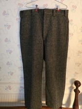Men's Vintage Woolrich 1978b Wool Trousers Grey measure 36" waist