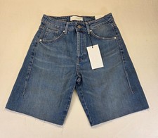 Bermuda Zara TRF denim UK 6 blu vita media orlo senza cuciture estate nuovo con etichette