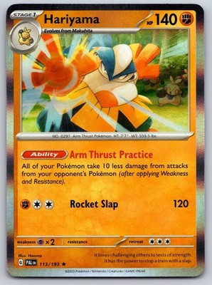 Hariyama Holo 113/193 SV02: Paldea Evolved Rare MP