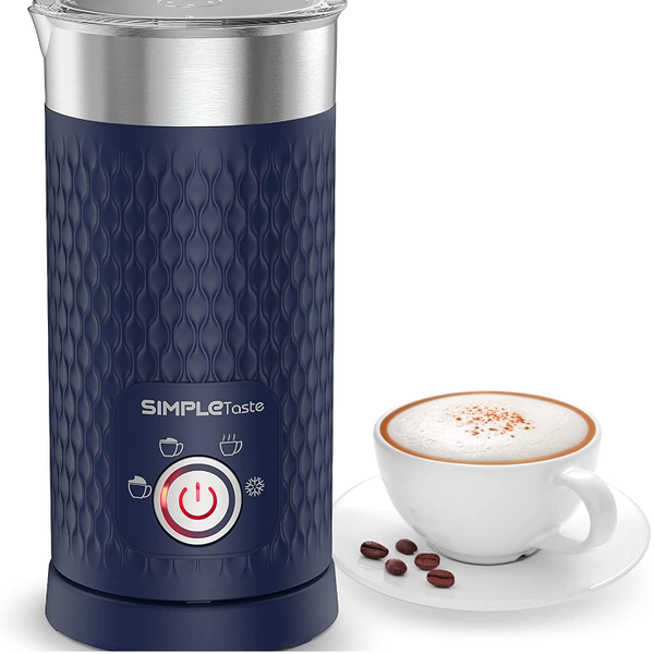 Simpletaste MilchaufschäUmer 4-In-1 Elektrischer Milchdampfgarer 500 W Blau-image
