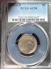 US Buffalo Nickel 1916-D PCGS AU50