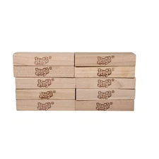 Jenga Replacement Block Pieces Lot of 10 Blocks Wood Game Parts Hasbro Crafts F
