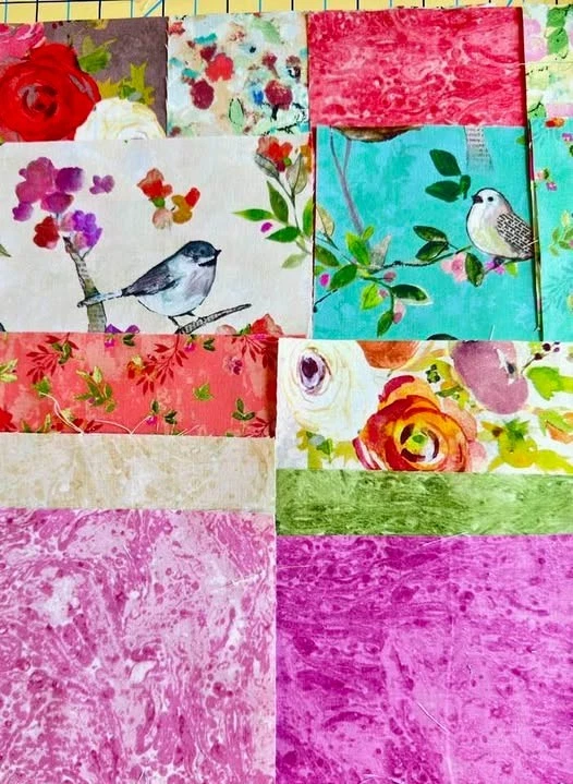 CHARM PACKS FEATHERED FRIENDS Sue Zipkin 5" fabric quilt block 51 squares - Image 4 of 4