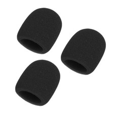 Microphone Cover, Sponge Foam Mic Cover, 3 Pack  3"  Black