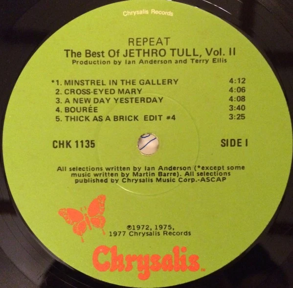 Jethro Tull - Repeat - The Best Of Jethro Tull - Vol. II (LP, Comp, Win) (Very G - Image 3 of 4