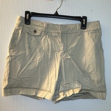 Sonoma Tan Khaki Chino Shorts Women’s 8 Inseam 5” Perfect Outdoor Working Shorts