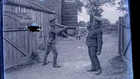 GLASS NEGATIVE  6.5" x 4.75" WWI ARMY UNIFORM SOLDIER PRACTISE GUARD DUTY