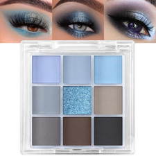 9 Colors Eyeshadow Palette, Matte Shimmer Glitter Eye Shadow Palette Makeup, Hig