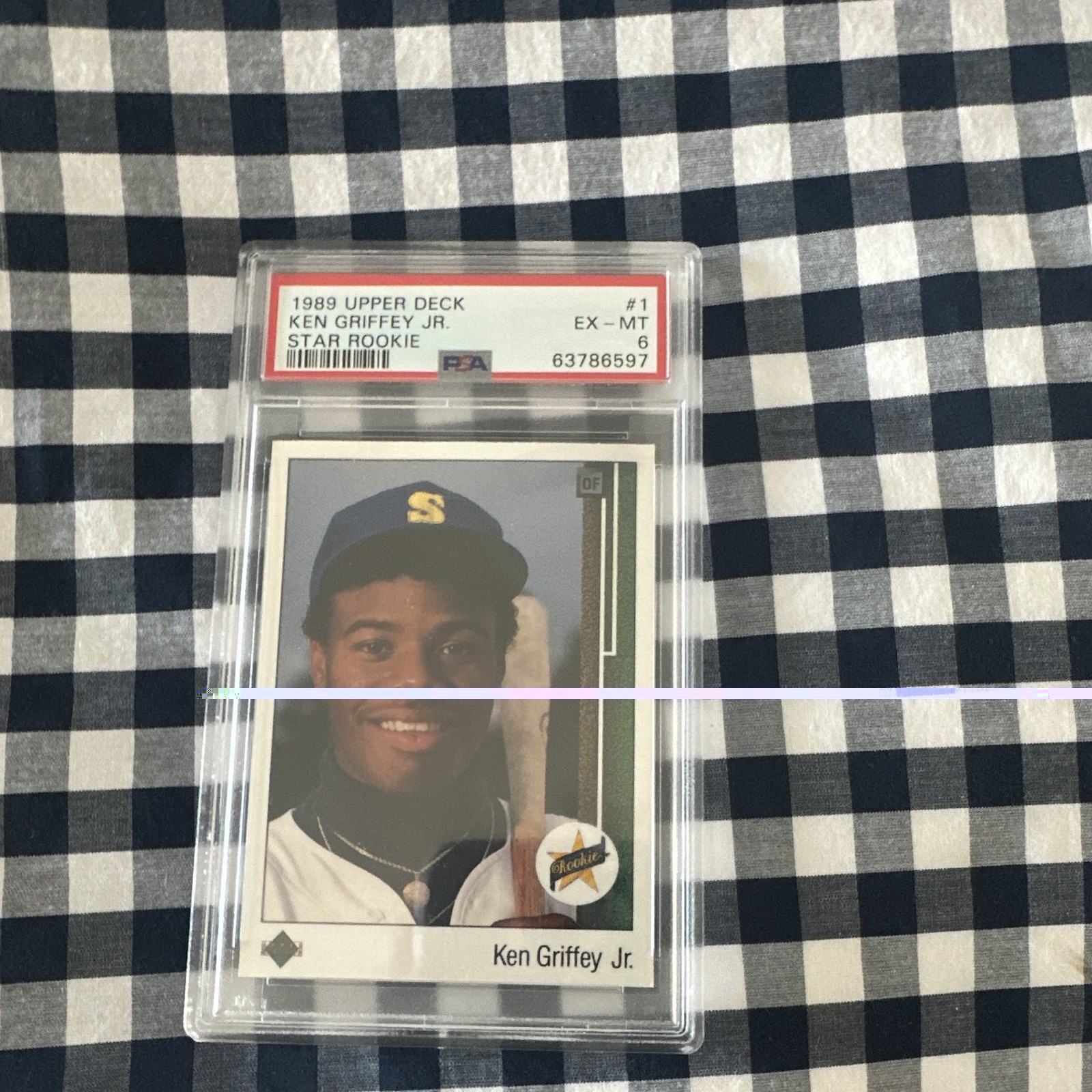 Upper Deck 1989 Ken Griffey Jr Star Rookie RC #1 Seattle Mariners PSA 6