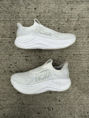 HOKA Skyward Laceless Men's Low Top Slip On Sneaker White Style Code 1168876