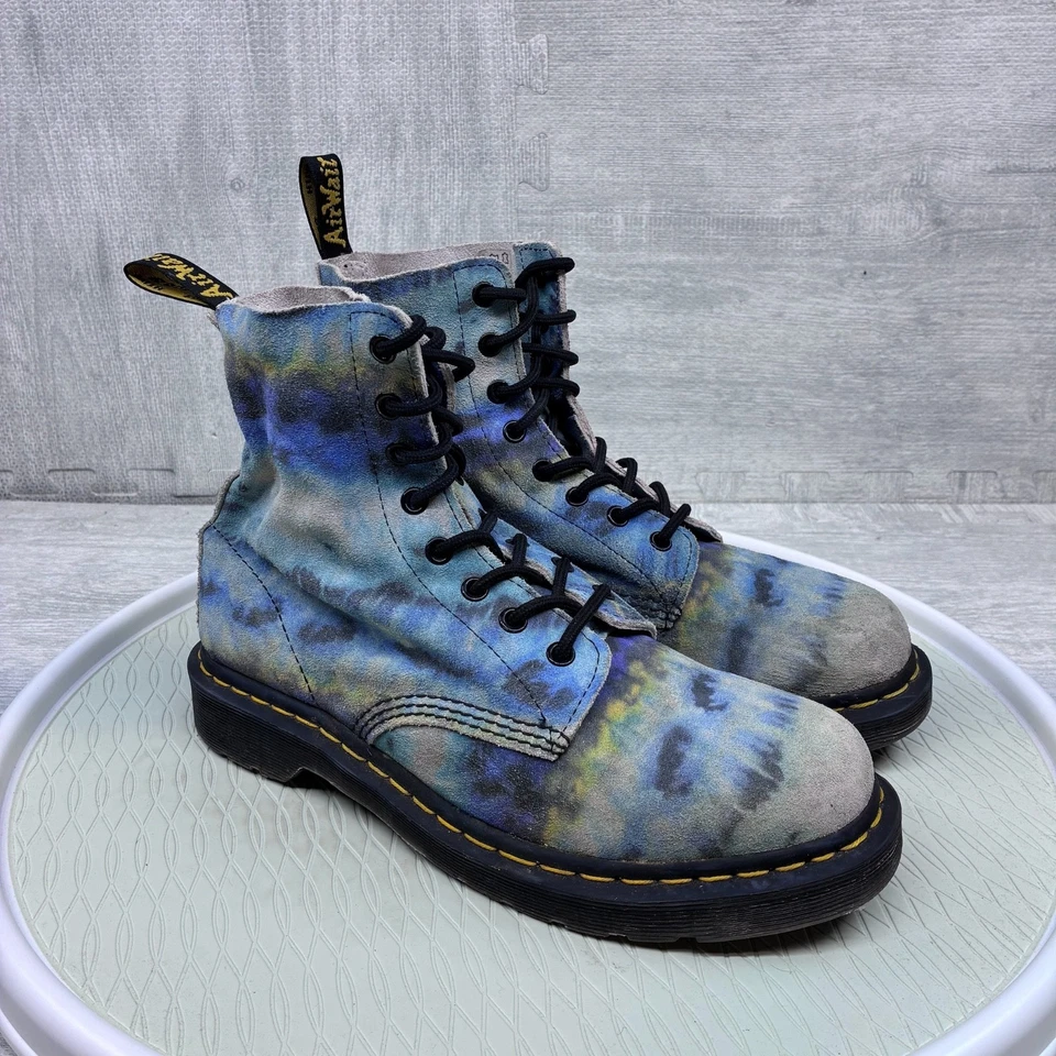 Botas de Combate Dr Martens Para Mujer 10 Pascal Tie Dye Cuero 27242 Foto 3 de 4