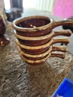 Hull Oven Proof USA Vintage Brown Ceramic Soup Bowls Set of 5 Art Pottery