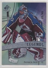 2020-21 Upper Deck SP Game Used Legends 4/33 Patrick Roy #109 HOF 04f2