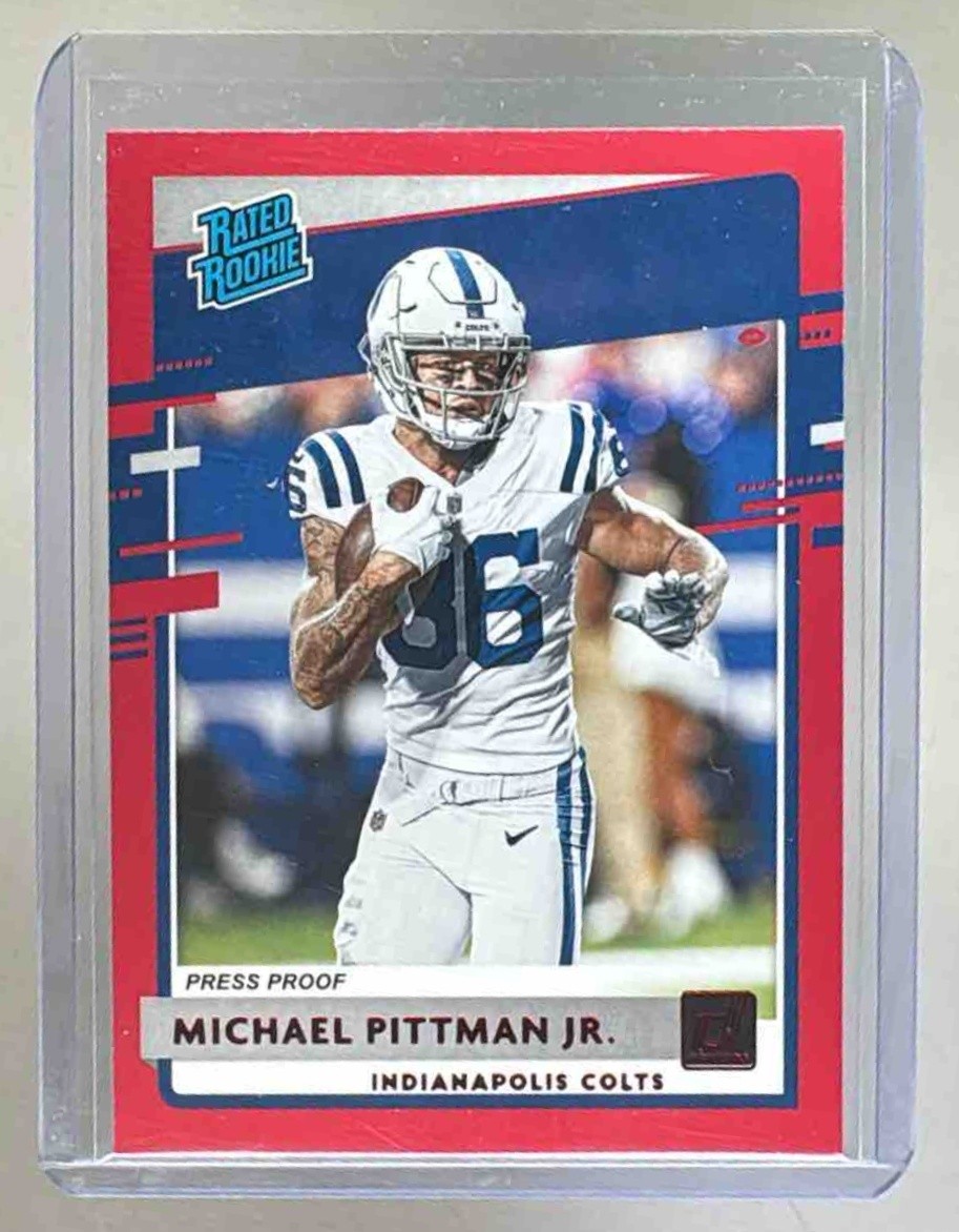Michael Pittman Jr 2020 Panini Donruss #322 Press Proof Red Rookie RC