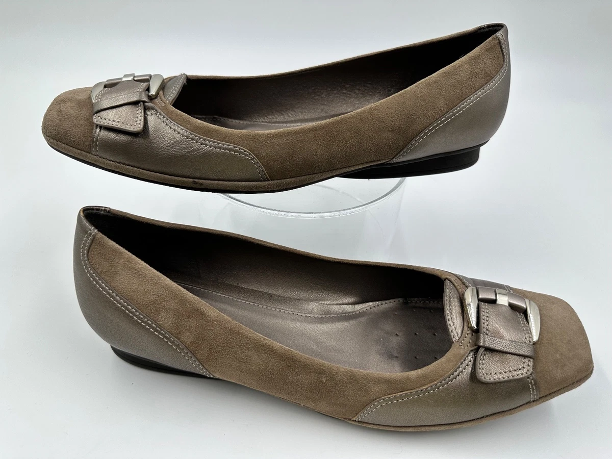 Geox Dames D FLORETIA A Ballet Flat, Oker, 40 EU, oker, 40 EU