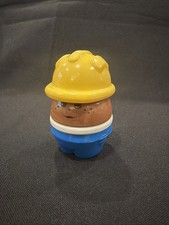 VINTAGE LITTLE TIKES TODDLE TOTS CHUNKY PEOPLE 2  AA CONSTRUCTION WORKER BIG HAT