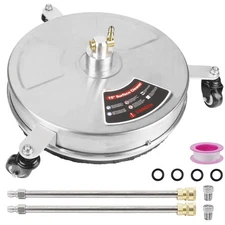 Twinkle Star 15" Pressure Washer Surface Cleaner With 3 Wheels,