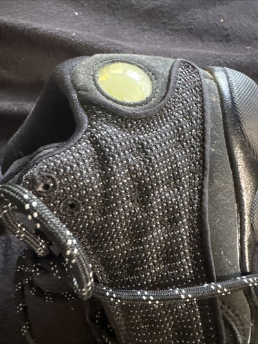 Children Size 13 Nike Air Jordan XIII Retro Black Cat Shoes - Picture 10 of 14