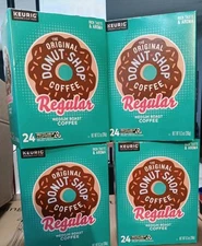 4 Packs of 24 The Original Donut Shop Regular Keurig K-Cup Pods Medium Roast aq