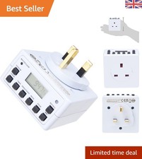 Compact 7-Day Digital Timer Light Switch | Instant Setup & Energy Savings