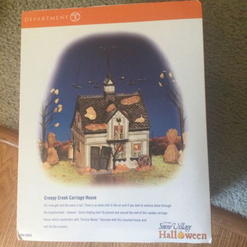 Dept. 56 Halloween Creepy Creek Carriage House Haunted Lighted Motion Bats W/Box - Picture 1 of 12