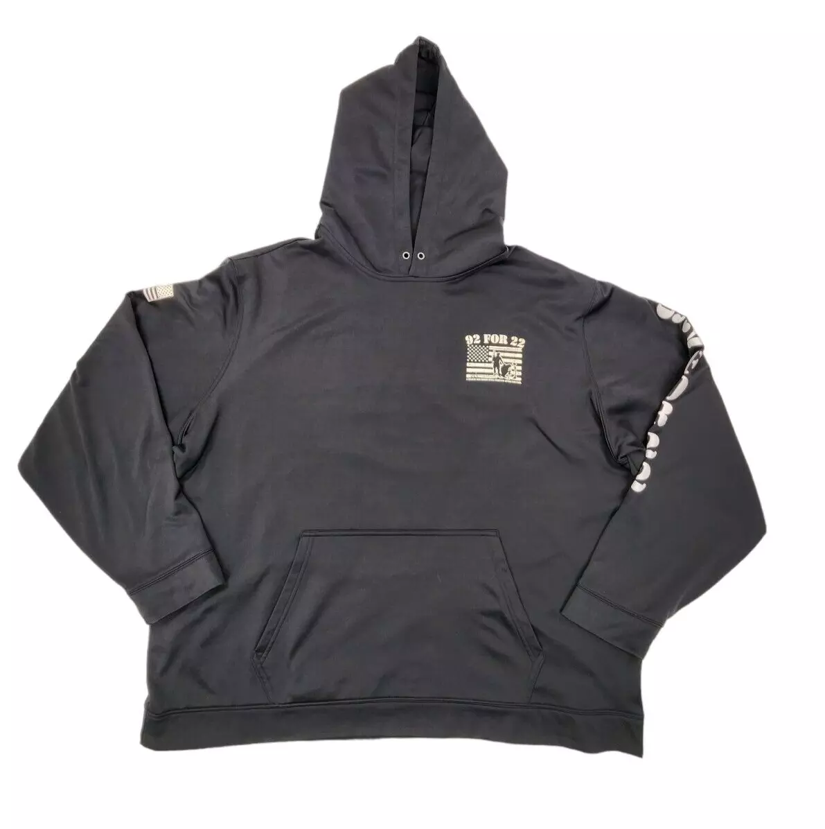 Sports Tek Men s 3XL Black Hoodie Sweatshirt Pullover w Pocket