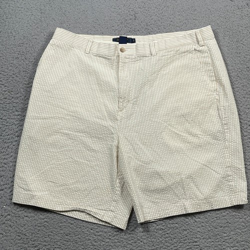 Bobby Jones Shorts Men's 40 Seersucker Golf Striped Cotton Chino