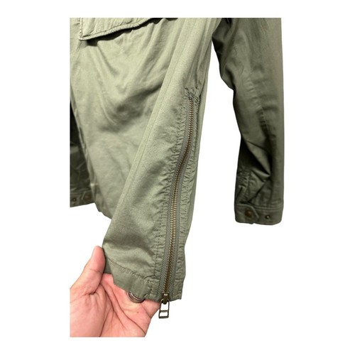 Club Monaco Field Jacket Men S Army Green Lined Lightweight Soft Shell - Picture 4 of 8