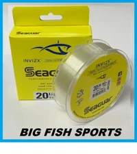 SEAGUAR INVIZX 100% Fluorocarbon Line 20lb/200yd 20 VZ 200 FREE USA SHIPPING! 