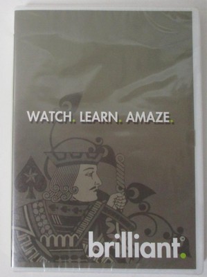 BRILLIANT DVD by Brian Masters; Watch, Learn, Amaze - MAGIC Card Sleights Tricks
