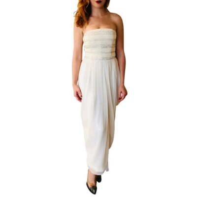 JASON WU Cream Silk Beaded Strapless Layered Fairy Dress SZ 8 Fits SZ 4 - 6 | eBay JASON WU Cream Silk Beaded Strapless Layered Fairy Dress SZ 8 Fits SZ 4 - 6 | eBay