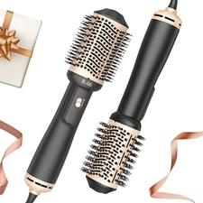 LOPEIE HAIR DRYER BRUSH BLOW DRYER BRUSH IN ONE 4 IN 1 STYLER VOLUMIZER GOLD