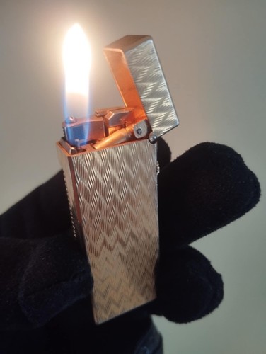 Dunhill Rollagas Silver Lighter – Vintage – Made in Switzerland – Fully Working