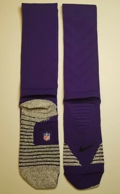 NEW Nike Grip Minnesota Vikings Football Team Issued On Field Game Socks Large
