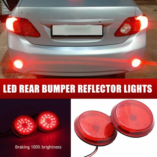 2x LED Tail Rear Bumper Reflector Lights Brake Lamp For Toyota Corolla 2007-2010 - Bild 10 von 13