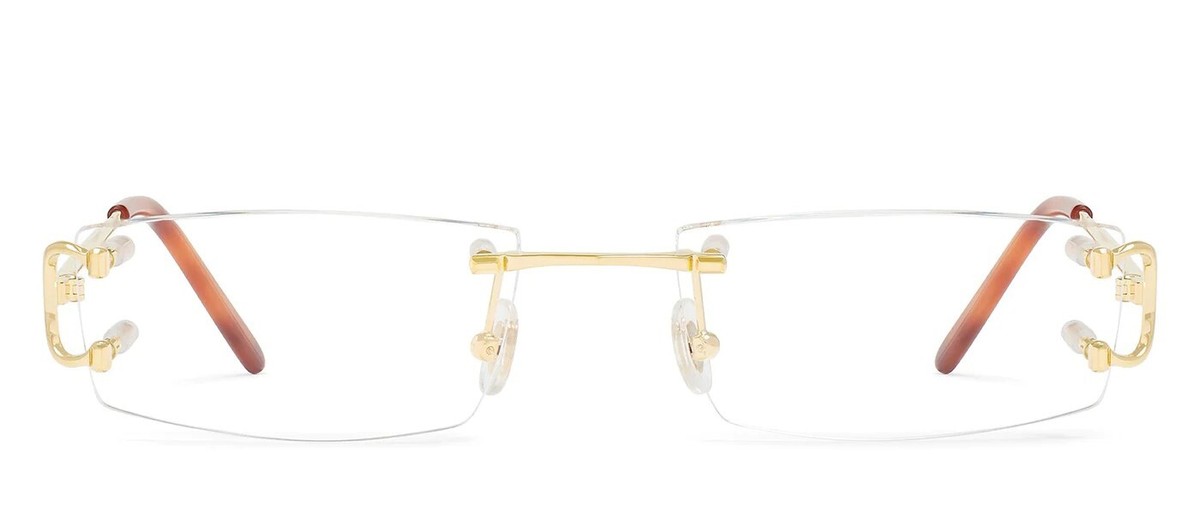 New Cartier CT00920 001 Eyeglasses Rimless Occhiali Gold New Cartier CT00920 001 Eyeglasses Rimless Occhiali Gold