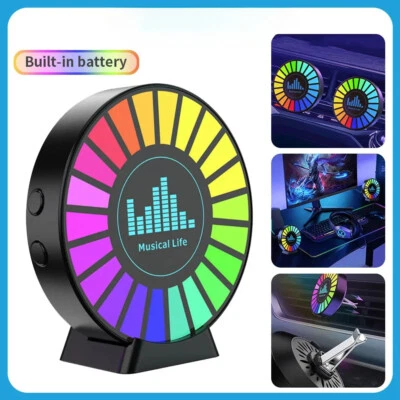 Led Music Sound Control Pickup Light Rhythm Lamp RGB Car Ambient Light