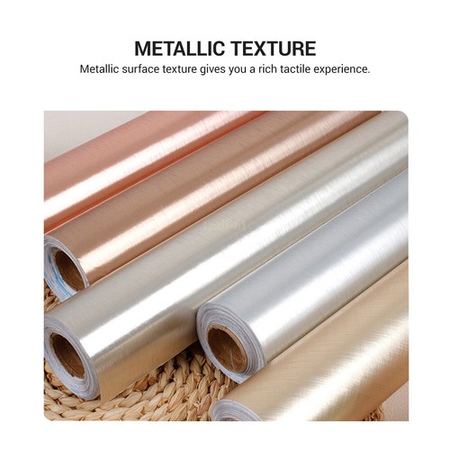 SALE Self Adhesive Metal Brushed Wallpaper Furniture Kitchen Wall Sticker Decor - Picture 7 of 20