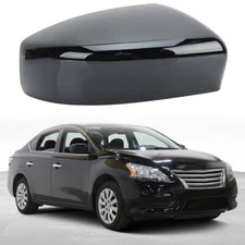 Right Passenger Side Mirror Cover Cap Glossy Black For Nissan Sentra 2013-2019