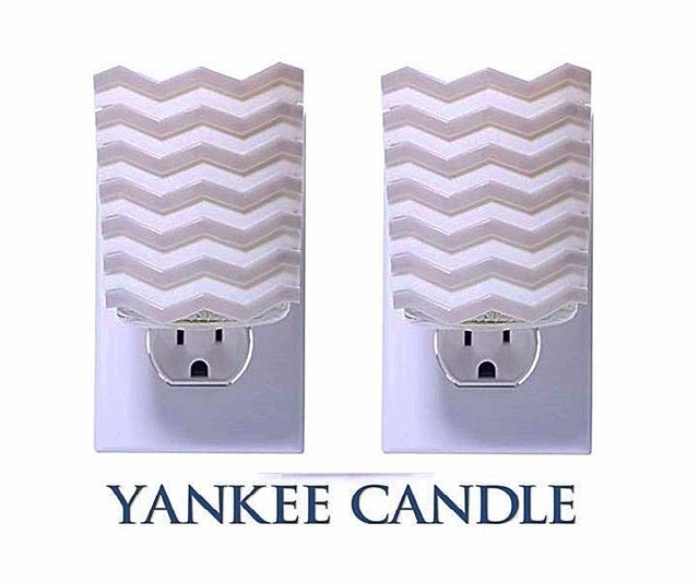 YANKEE Candle CHEVRON Scent Plug in Home Fragrance Electric Base GRAY