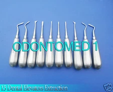15 Dental Extraction Elevators Dental  Surgical Instruments Free Shipping