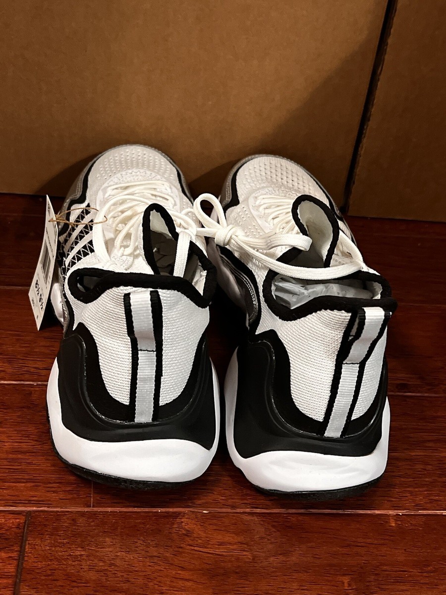 adidas Unisex Impact FLX x White Silver Metallic Sneakers Sz 9.5 M
