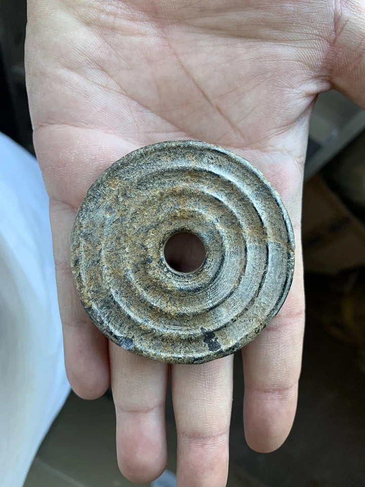 Китайский камень/керамика/нефрит периода неолита би - Изображение 2 из 3